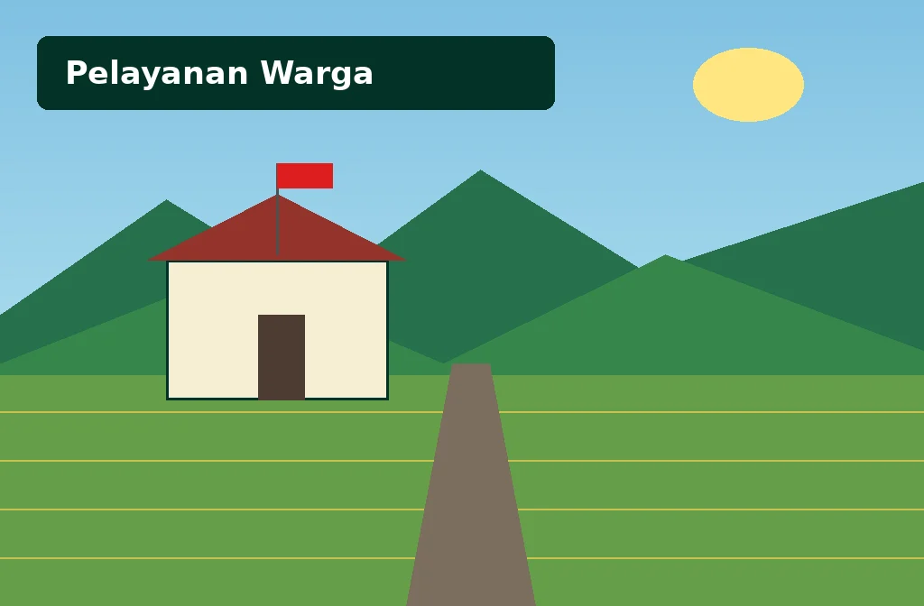 Ilustrasi pelayanan Pemerintah Desa Jati Baru
